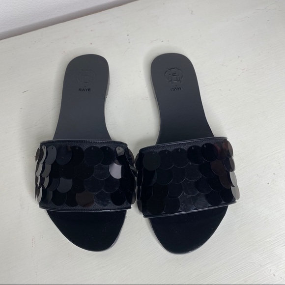 NWT Raye Black Leilani Slide Sandal - Picture 3 of 5